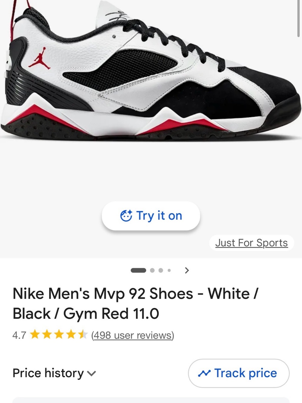 Jordan MVP 92 - White Black Red
